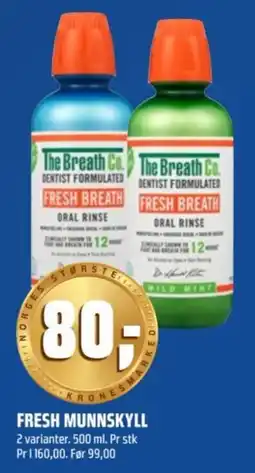 Coop Obs The Breath Co. Fresh Breath Oral Rinse tilbud