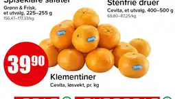 Spar Cevita klementiner tilbud