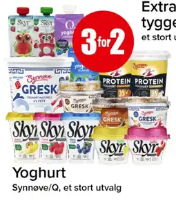 Spar Yoghurt Synnøve/Q tilbud