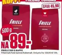 Europris Friele kaffe tilbud