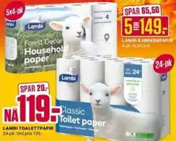 Europris Lambi toilet paper tilbud
