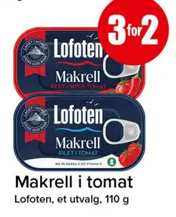Spar Lofoten makrell i tomat tilbud