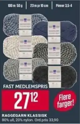 Europris Raggegarn Klassisk tilbud