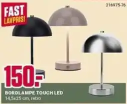 Europris Bordlampe Touch Led tilbud