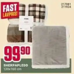 Europris Sherpapledd tilbud