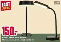 Europris Bordlampe Touch Led tilbud