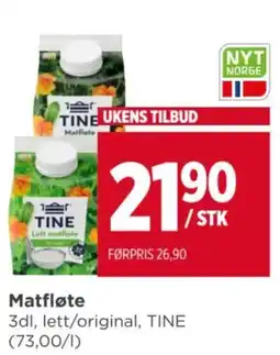 Meny Tine matfløte tilbud