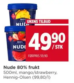 Meny Nude 80% frukt tilbud