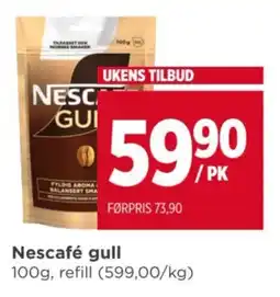 Meny Nescafé gull tilbud