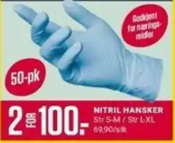 Europris Nitril hansker tilbud
