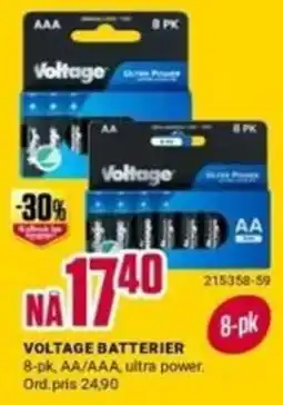 Europris Voltage batterier tilbud