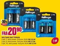 Europris Voltage batterier tilbud