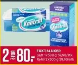 Europris Kontrol fuktsluker tilbud