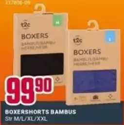 Europris t2c boxershorts bambus tilbud