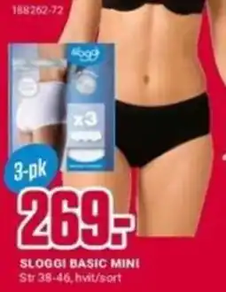 Europris Sloggi basic mini tilbud