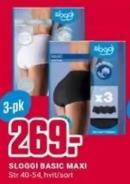 Europris Sloggi basic maxi tilbud