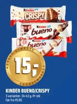 Coop Obs Kinder bueno/crispy tilbud