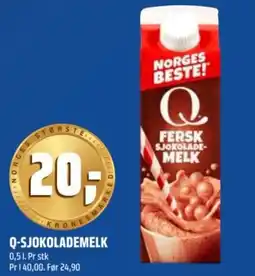 Coop Obs Q-sjokolademelk tilbud