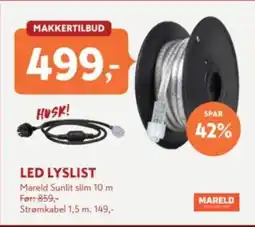 Byggmakker Mareld Led lyslist tilbud