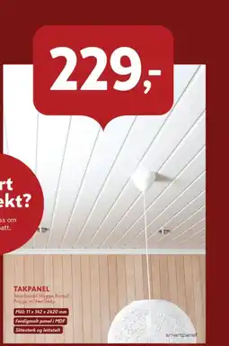 Byggmakker Smartpanel Takpanel tilbud