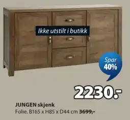 JYSK Jungen skjenk tilbud