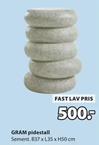 GRAM pidestall