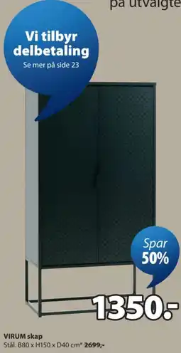 JYSK Virum skap tilbud