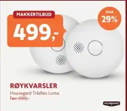 Byggmakker Housegard Røykvarsler tilbud