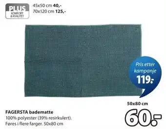 Fagersta badematte