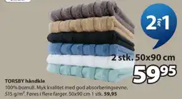 JYSK Torsby håndkle tilbud