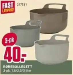 Europris Rørebollesett tilbud