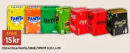 Coop Mega Coca-Cola/Fanta/Urge/Sprite tilbud