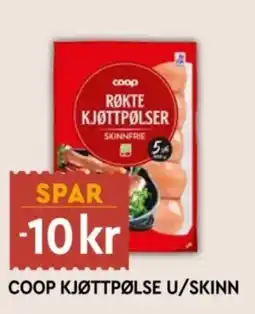 Coop Mega Coop kjøttpølse u/skinn tilbud