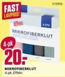 Europris Effekt mikrofiberklut tilbud