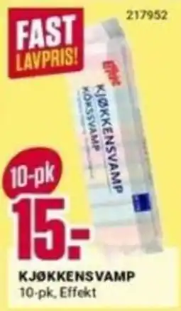 Europris Effekt Kjøkkensvamp tilbud