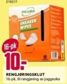 Europris Mr. Velvet Sneaker Wipes tilbud