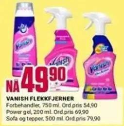 Europris Vanish flekkfjerner tilbud