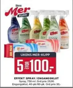Europris Effekt Spray / Engangsklut tilbud