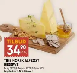Coop Mega Tine Alpeost Reserve tilbud
