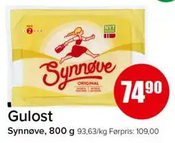 Spar Gulost Synnøve tilbud