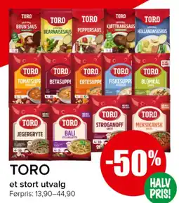 Spar Toro et stort utvalg tilbud