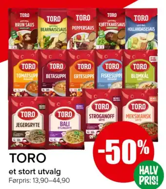 Toro et stort utvalg