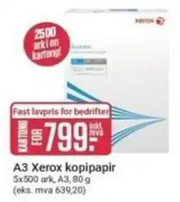 Europris Xerox A3 kopipapir tilbud