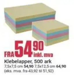 Europris Klebelapper tilbud