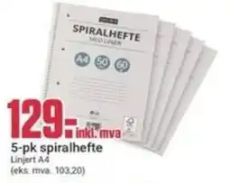 Europris Spiralhefte tilbud