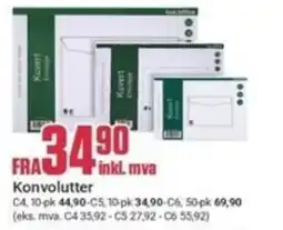 Europris Konvolutter tilbud