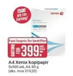 Europris A4 Xerox kopipapir tilbud