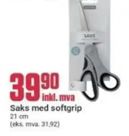 Europris Saks med softgrip tilbud