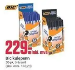 Europris Bic kulepenn tilbud
