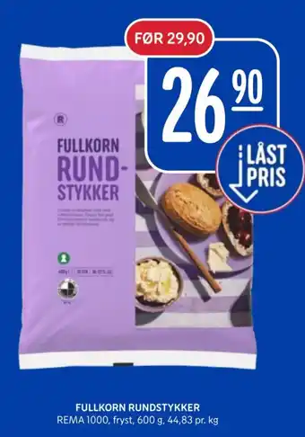 Fullkorn rundstykker